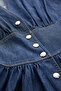 V-Neck Short Sleeve Pocketed Waist-Fitted Regular Midi Dress - 5