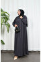 Yakadan Pleated Half Mevlana Ferace Gray Hnt7063 - 4