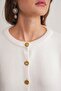 Mixray Buttoned Ribbed Knit Cardigan - 6