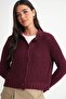 Mixray Buttoned Textured Ribbed Knit Cardigan - 3