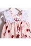 Baby Girl Rabbit and Strawberry Printed Dress - 3