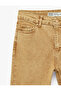 Cotton Regular Waist Slim Fit Washed Spanish Flare Denim Trousers - Flare Jeans - 7