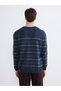 Özmarka New Season Crew Neck Striped Men's Knitwear Sweater - 4