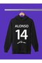Fernando Alonso Printed 3-Yarn Quality Soft Texture Hooded F1 Children's Sweatshirt