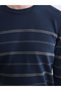 Özmarka New Season Crew Neck Striped Men's Knitwear Sweater - 3