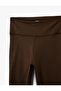 High Waist Slim Fit Interlock Sports Leggings - 5