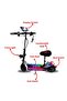 Winner Sky E10 Plus Electric Scooter 2024 - 1500W Motor, 10" Off-Road Tires & Full LED Deck (Black) - 2