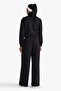 F8429Axbk81 Black Wide Leg Standard Length Modal Sweatpants - 6