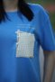 Pearl Pocket Stone Detailed Women's T-Shirt - 2