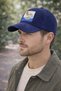 Navy Blue Velvet Hat, Adjustable Trendy Velvet Baseball Cap, Sports Velvet Hat - 3
