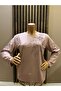 Women's Middle Age and Above Viscose Floral Pattern Stone Embroidered Lycra Mother Combed Cotton Blouse
