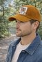 Mustard Color Velvet Hat, Adjustable Trendy Velvet Baseball Cap, Sports Velvet Hat - 3