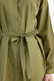 G7704Axkh21 Khaki Relax Fit Poplin Shirt Tunic - 4