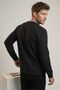 Men's Relax Fit Comfortable Cut Cotton Soft Textured Plain Pique Long Sleeve Crew Neck Sweatshirt - 4