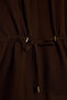 G3269Axbn539 Brown Relax Fit Shirt Collar Long Sleeve Shirt - 2