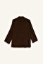 G3269Axbn539 Brown Relax Fit Shirt Collar Long Sleeve Shirt - 3