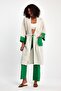 Two-Piece Kimono Set with Lace Embroidered - 2