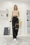 Christian Women's Stretch Fabric Black Distressed Super High Waist Relaxed-Leg Stretch Denim Palazzo Jeans Relaxed - 6