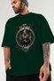 Viking Mythology 5 Pre-Printed Green Oversize T-Shirt Men Women Cotton Crew Neck T-Shirt - 3