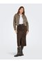 Women's Brown Onlanlie-Animal L/S Jacket Cc Pnt Jean Jacket 15356125-Woodsmoke - 5