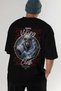 Viking Mythology 19 Back Printed Black Oversize T-Shirt Men Women Cotton Crewneck Tshirt - 7
