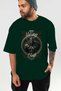 Viking Mythology 21 Pre-Printed Green Oversize T-Shirt Men Women Cotton Crew Neck Tee Shirt - 6