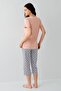 Women's Modal Cotton Short Sleeve Capri Pajama Set - 4