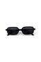 Carlito Black Square Women's Sunglasses |   49 with Ecartman Protection and Uv400 Protection - 2
