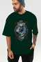 Viking Mythology 19 Pre-Printed Green Oversize T-Shirt Men Women Cotton Crew Neck T-Shirt - 6