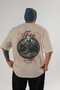 Viking Mythology 22 Back Printed Beige Oversize T-Shirt Men Women Cotton Crew Neck T-Shirt