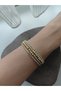Zircon Stone Dorika Steel Bracelet Handcuffs - 6