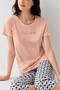 Women's Modal Cotton Short Sleeve Capri Pajama Set - 3