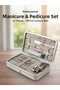 Professional Nail Care Set - 22 Piece Manicure and Pedicure Set, with Mirror, Carrying Case - 5