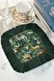Elegant Jungle Wild Animals Fringed Presentation Napkin - Exotic Green Bohemian Coaster Tissue - 8
