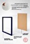 Thick Blue Framed Poster Frame, Blank Frame, Thick Frame Blue-Thick - 3