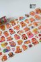 Cute Capybara Themed 90+ Transparent Stickers - 1 Roll Set - Mixed Shipping - 6