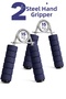 2Pcs Steel Hand Spring with Sponge Handle 15kg Wrist Forearm Finger Strengthener Tool Fitness Exercise