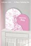 Safari Pink Giraffe Welcome Baby 3 Piece Tabletop Standing Board Set