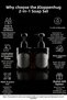 Set of 2 Amber Glass Soap Dispensers - 220 ml Liquid Soap and Lotion Bottle Dispenser - 220Hhgg - 2