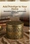 Gold Antique Colored Jewelry Box - Organizer with Lid Model 9 - 4