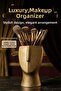 Makeup Organizer, Makeup Brush Holder, Makeup Brush Holder, Gold Color, Model 23 - 2