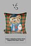 Cushion Cover 45X45 cm Teddy Bear Patterned – Babyface Fabric with White Piping and Hidden Zipper - 3