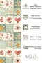 Patchwork Colorful Floral Pattern Throw Pillow Cover Waterproof Erasable Digital Printed Garden Decoration - 2