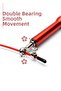 Premium Adjustable 100% Steel Jump Rope with Adjustable Length Jump Rope Red - 4
