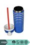 600ml New Collection Stainless Steel Thermos With/Without Straw, 6 Hours Hot/Cold, with Hand Strap - 4