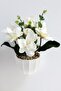 Magnolia Arrangement in White Pot 27 cm White - 2