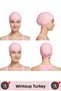 # Bone Flexible Soft Silicone Pool Sea Swimming Waterproof Ear Protection Large Size Hair Cap 2 Pieces - 2