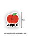 English Fruits Sticker Pack 22 Pieces High Quality Waterproof Sticker Set - 3