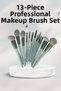 Durable Makeup Brush Set 13 Pieces Soft Bristled Brushes Blush Foundation Eyeshadow Brush