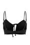 Siyah Bralette Tünelli Kaplı Bikini Üstü TBESS26BU00018 - 5